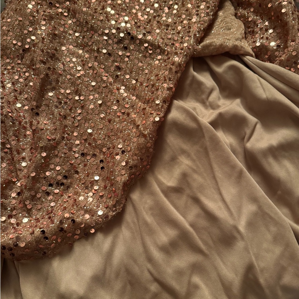 Sequin Maxi Dress in Bronze - Picture 3 of 8